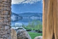 View from hot tub patio